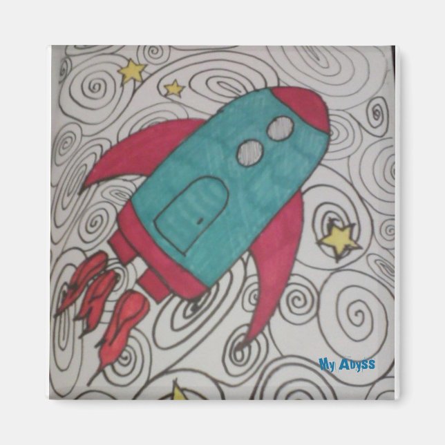 Rocket frakt magnet (Framsidan)