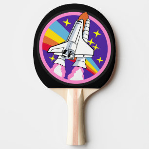 ROCKET FRAKT SPACE RETRO PING PONG PADDLE PINGISRACKET