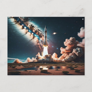 Rocket Frakt Takeoff Vykort