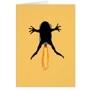 Rocket Frog Hälsningskort