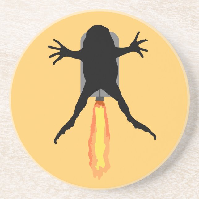 Rocket Frog Underlägg Sandsten (Framsidan)