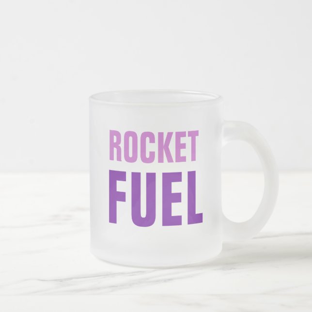 ROCKET FUEL mugg (frostat glas) (Höger)