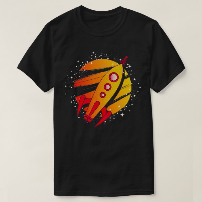 Rocket Future Astronaut Junior Cosmonaut Kids Astr T Shirt (Design framsida)
