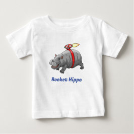 Rocket Hippo Birthday T Shirt