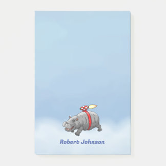 Rocket Hippo Post-it Block