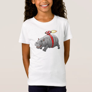 Rocket Hippos Jetpack-åkning T Shirt