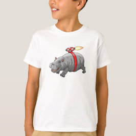 Rocket Hippos Jetpack-åkning T Shirt