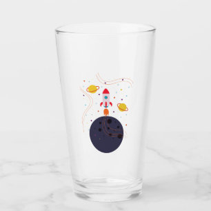 Rocket i Space astronaut party Glaskopp
