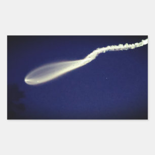 Rocket Jellyfish Rektangulärt Klistermärke