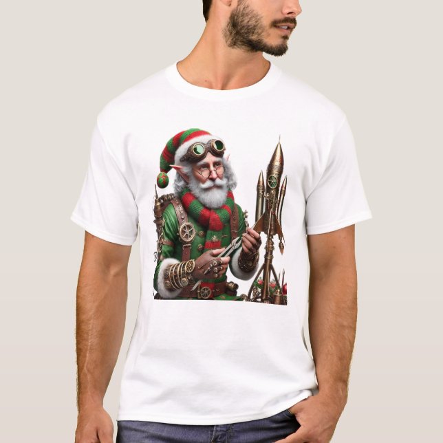 Rocket jul Elf T Shirt (Framsida)
