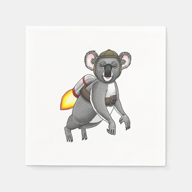 Rocket Koala Bear Pappersservett (Framsidan)