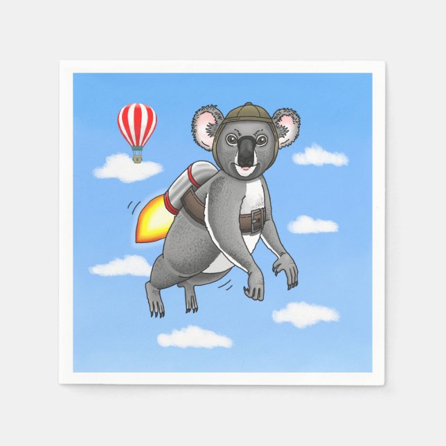 Rocket Koala Pappersservett (Framsidan)
