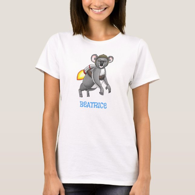 Rocket Koalan T Shirt (Framsida)