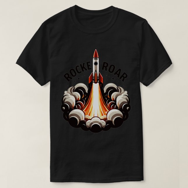 Rocket Launch 1 T Shirt (Design framsida)