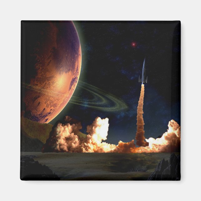 Rocket Launch Magnet (Framsidan)