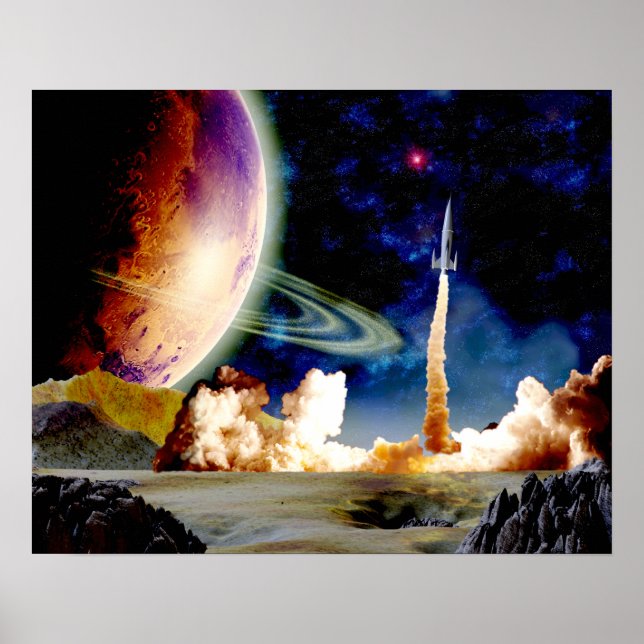 Rocket Launch Poster (Framsidan)