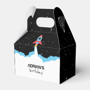 Rocket Launching i Rymden Barns födelsedag Presentaskar