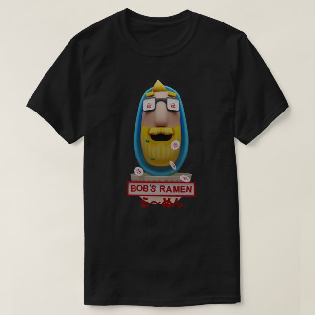 Rocket League Bob's Ramen T-Shirt 1 (Design framsida)