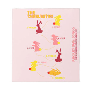 Rocket Mah Jong Charleston Notebook Anteckningsblock