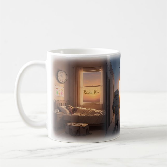 Rocket Man Rymdrörelse Kafémugg Kaffemugg (Vänster)