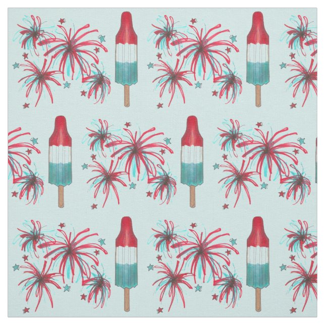 Rocket Pop Popsicle Fireworks, 4:e USA Tyg (Provkarta)
