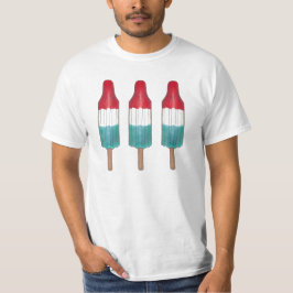 Rocket Pop Popsicle Rött vitt blått juli 4:e USA T Shirt