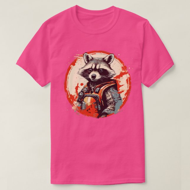 Rocket Raccoon (råtta) T Shirt (Design framsida)