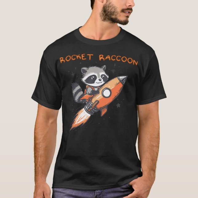 Rocket Raccoon T Shirt (Framsida)