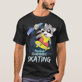 Rocket Racoon Skating T Shirt