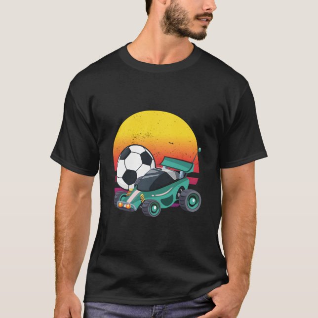 Rocket Rc Fotboll Bil League T Shirt (Framsida)