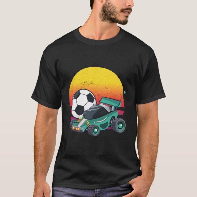 Rocket Rc Soccer Car League T Shirt (Framsida)