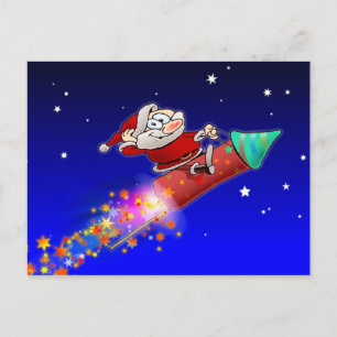 Rocket Santa 02 Helg Vykort