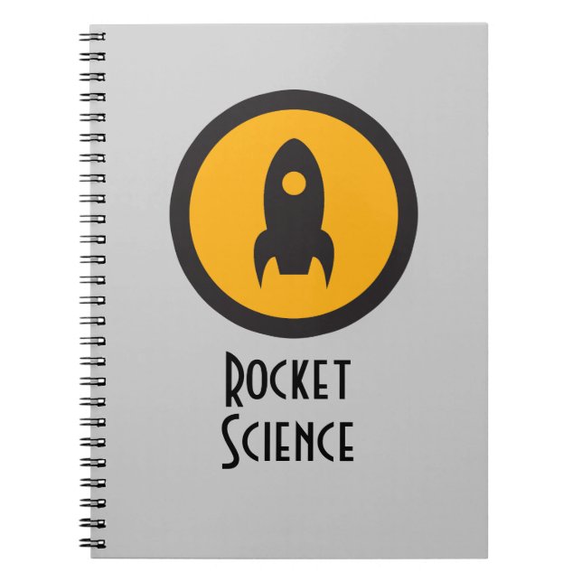 Rocket Science-anteckningsbok Anteckningsbok Med Spiral (Framsidan)