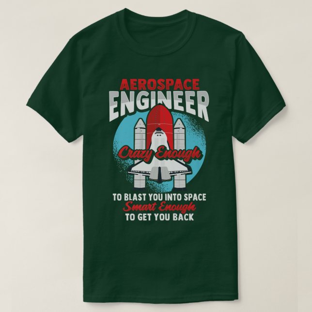 Rocket Science Design för ett Aerospace Ingenjör P T Shirt (Design framsida)