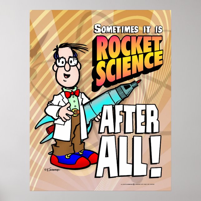 Rocket Science Poster (Framsidan)