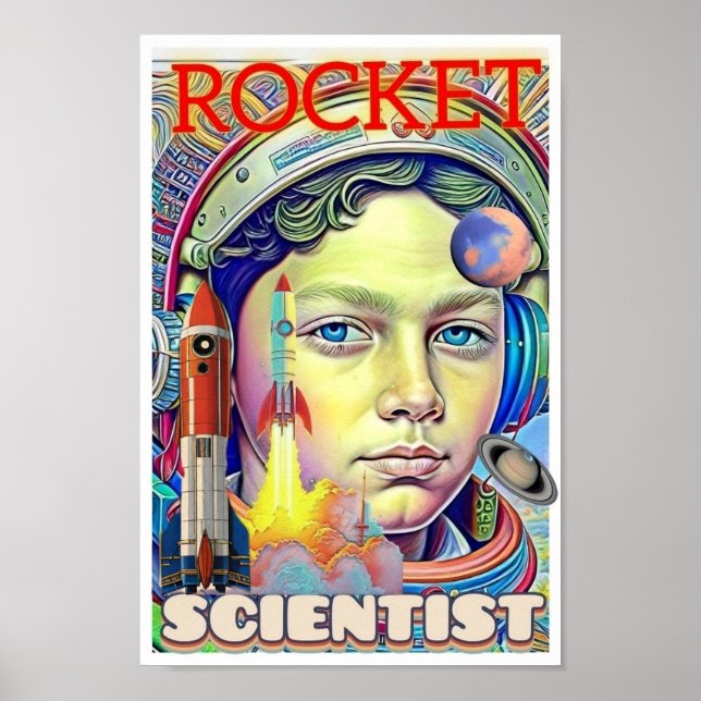 ROCKET SCIENTIST BOY POSTER (Framsidan)
