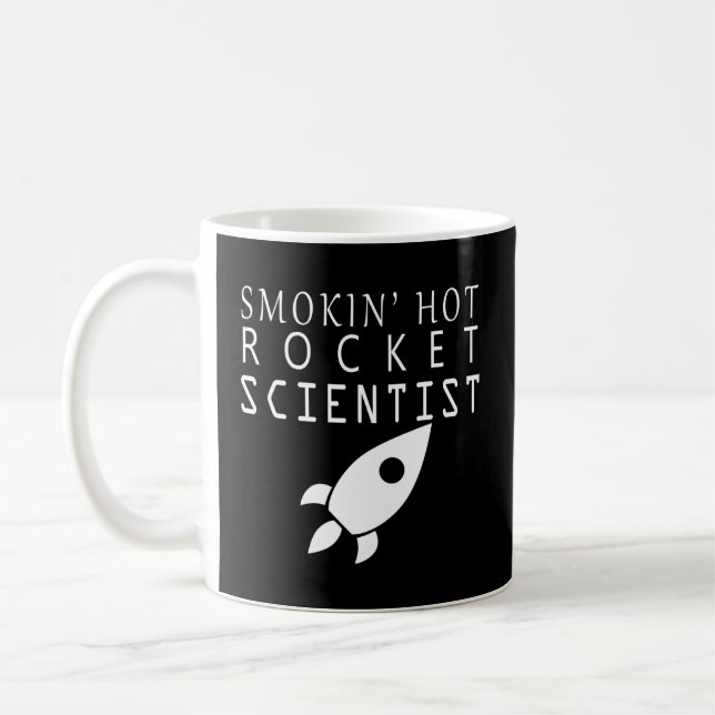 Rocket Scientist Rocketry Nerd for Science Geek Kaffemugg (Vänster)