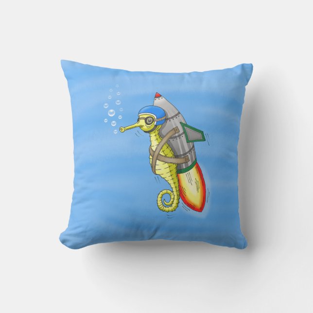 Rocket Seahorse Kudde (Framsida)