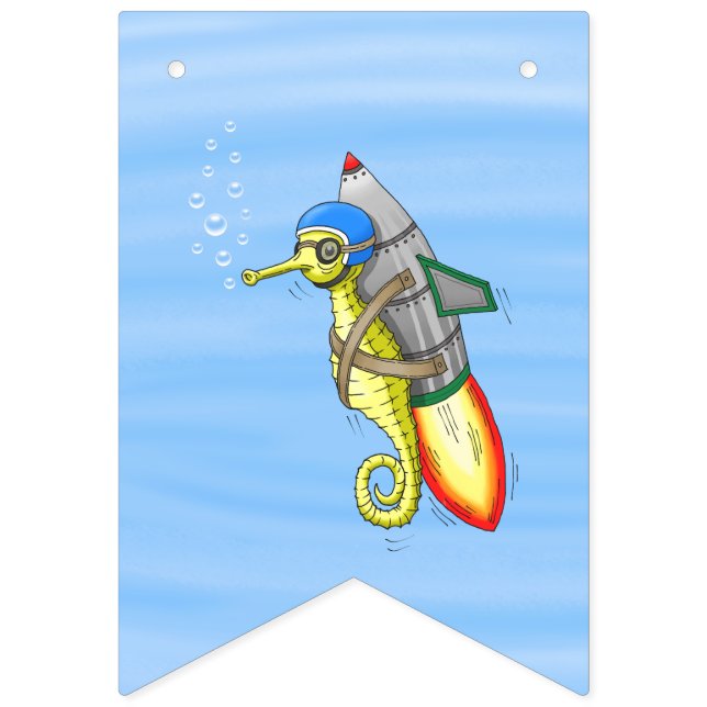 Rocket Seahorse Vimplar (Första flaggan)