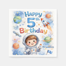 Rocket ship birthday Space Planets Boy Stars