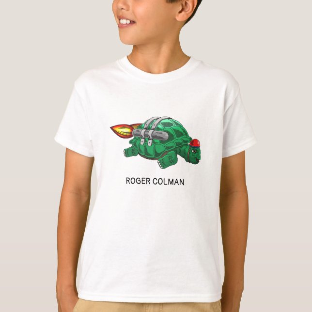 Rocket Sköldpadda T Shirt (Framsida)