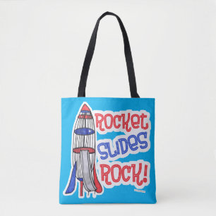 Rocket Slides Roligt Sten Playground Homage Tygkasse