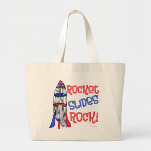 Rocket Slides Sten Roligt Playground Nostalgia Jumbo Tygkasse