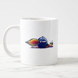 Rocket Snail Jetpack-åkning Jumbo Mugg