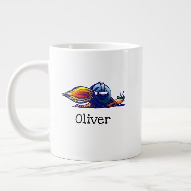 Rocket Snail Specialmugg Jumbo Mugg (Vänster)