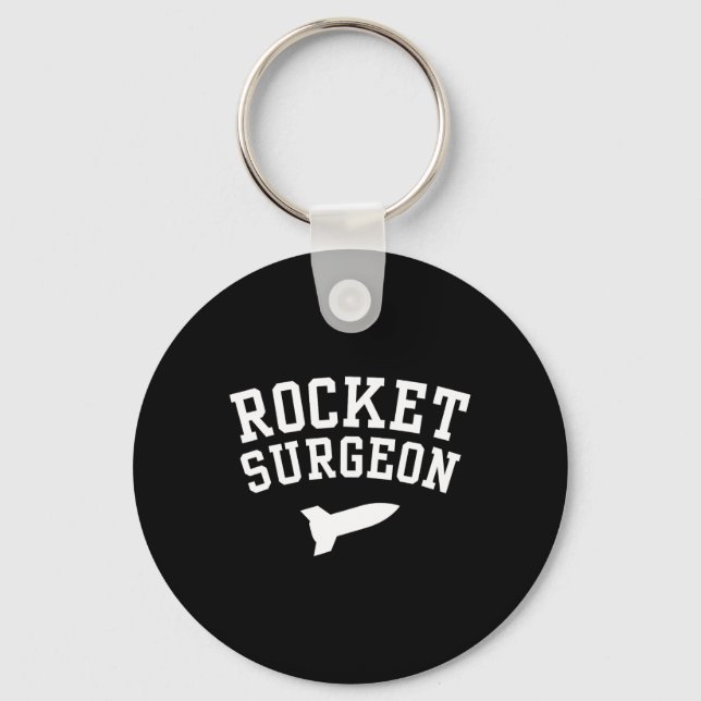 Rocket Surgeon Physics Science Joke for College Gr Nyckelring (Framsida)