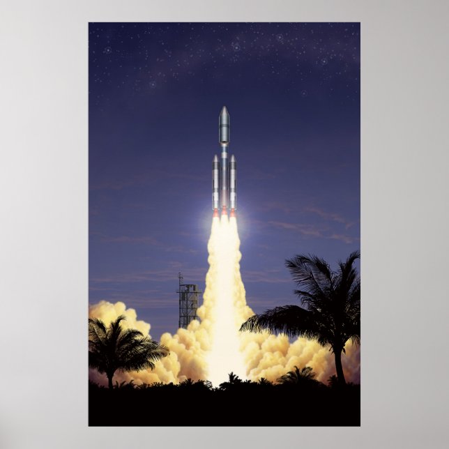 Rocket Takeoff Poster (Framsidan)