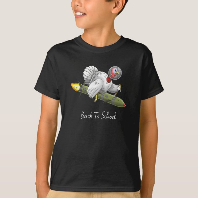 Rocket Turkey är Tillbaka till Skolan T Shirt (Framsida)