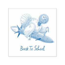 Rocket Turkey Back to School Självfärgande Stämpel
