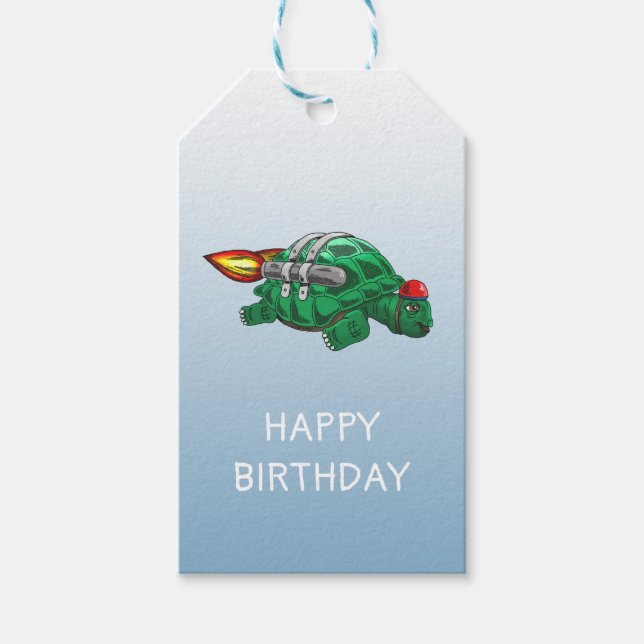 Rocket Turtle Presentetikett (Framsidan)